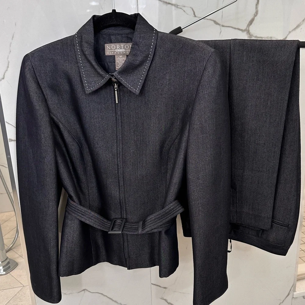 Like New pantsuit Norton McNaughton 6 Petite - Picture 1 of 5